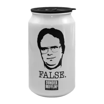The office Dwight, Κούπα ταξιδιού μεταλλική με καπάκι (tin-can) 500ml