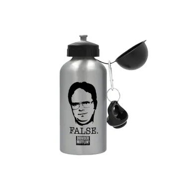 The office Dwight, Metallic water jug, Silver, aluminum 500ml