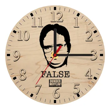 The office Dwight, Ρολόι τοίχου ξύλινο plywood (20cm)
