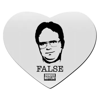The office Dwight, Mousepad heart 23x20cm