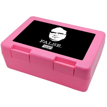 The office Dwight, Children's cookie container PINK 185x128x65mm (BPA free plastic)