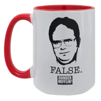 The office Dwight, Κούπα Mega 15oz, κεραμική Κόκκινη, 450ml