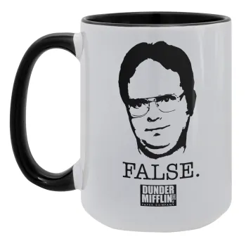 The office Dwight, Κούπα Mega 15oz, κεραμική Μαύρη, 450ml