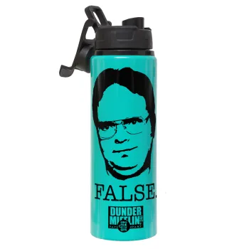 The office Dwight, Μεταλλικό παγούρι νερού με καπάκι ασφαλείας, αλουμινίου 850ml