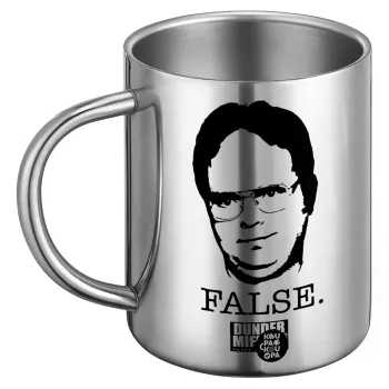 The office Dwight, Ανοξείδωτη Μεταλλική Κούπα 450ml - Διπλού Τοιχώματος