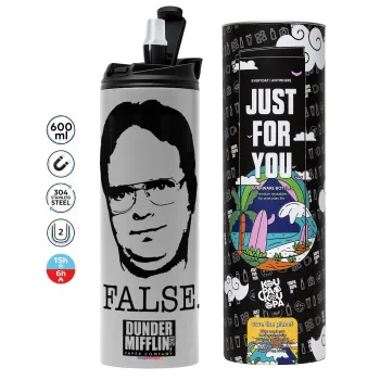The office Dwight, Tumbler stainless steel GREY 600ml
