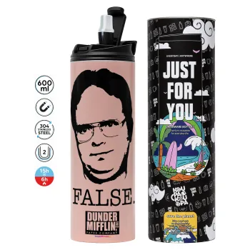 The office Dwight, Tumbler stainless steel PINK 600ml