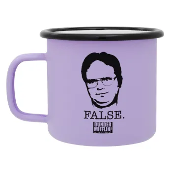 The office Dwight, Κούπα Μεταλλική εμαγιέ ΜΑΤ Light Pastel Purple 360ml