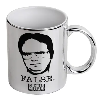 The office Dwight, Mug ceramic, silver mirror, 330ml
