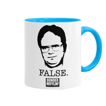 The office Dwight, Κούπα χρωματιστή γαλάζια, κεραμική, 330ml