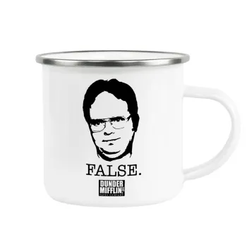 The office Dwight, Κούπα Μεταλλική εμαγιέ λευκη 360ml