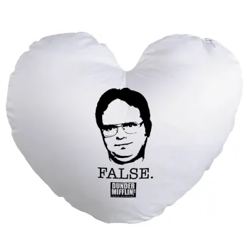 The office Dwight, Μαξιλάρι καναπέ καρδιά 40x40cm περιέχεται το  γέμισμα