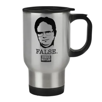 The office Dwight, Stainless steel travel mug with lid, double wall 450ml