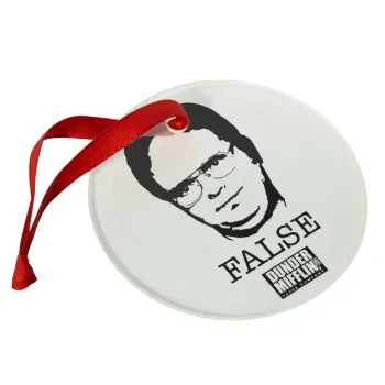 The office Dwight, Christmas ornament glass 9cm