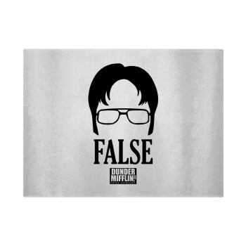 The office Dwight false, Επιφάνεια κοπής γυάλινη (38x28cm)