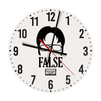 The office Dwight false, Ρολόι τοίχου ξύλινο (30cm)