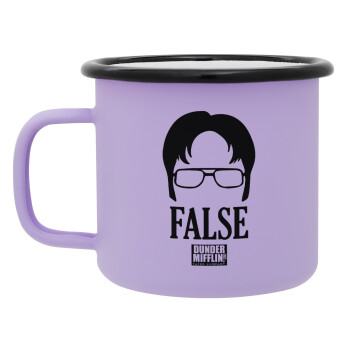 The office Dwight false, Κούπα Μεταλλική εμαγιέ ΜΑΤ Light Pastel Purple 360ml