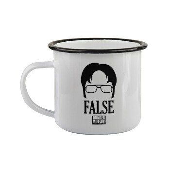 The office Dwight false, Κούπα εμαγιέ με μαύρο χείλος 360ml