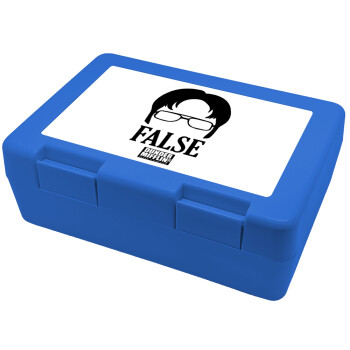 The office Dwight false, Children's cookie container BLUE 185x128x65mm (BPA free plastic)