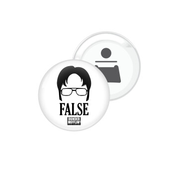 The office Dwight false, Μαγνητάκι και ανοιχτήρι μπύρας στρογγυλό διάστασης 5,9cm