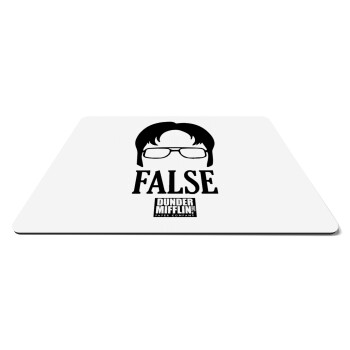 The office Dwight false, Mousepad rect 27x19cm