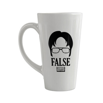 The office Dwight false, Κούπα κωνική Latte Μεγάλη, κεραμική, 450ml