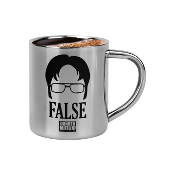 The office Dwight false, Κουπάκι μεταλλικό διπλού τοιχώματος για espresso (220ml)