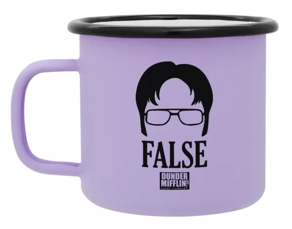 The office Dwight false — Κούπα Μεταλλική εμαγιέ ΜΑΤ Light Pastel Purple 360ml