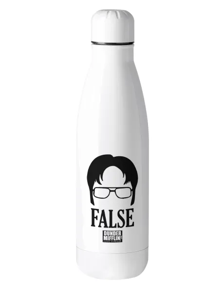 The office Dwight false — Μεταλλικό παγούρι θερμός (Stainless steel), 500ml
