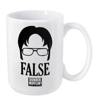 The office Dwight false, Κούπα Mega, κεραμική, 450ml
