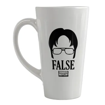 The office Dwight false, Κούπα κωνική Latte Μεγάλη, κεραμική, 450ml