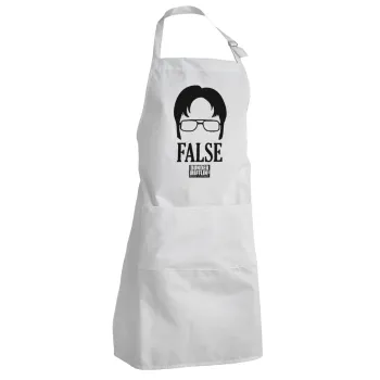 The office Dwight false, Ποδιά Σεφ Ολόσωμη Ενήλικων (με ρυθμιστικά και 2 τσέπες)