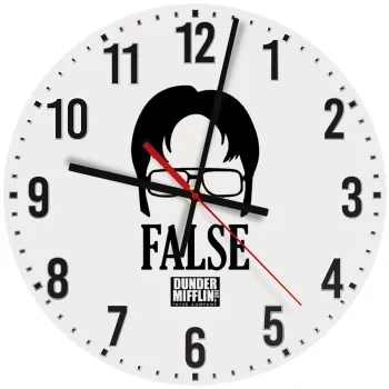 The office Dwight false, Ρολόι τοίχου ξύλινο (30cm)