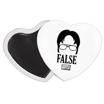 The office Dwight false, Μαγνητάκι καρδιά (57x52mm)