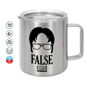 The office Dwight false, Mug Stainless steel double wall 300ml