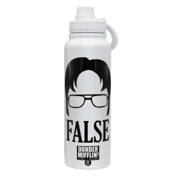 The office Dwight false, Θερμός 1L Ανοξείδωτο με Βάση Κινητού & Διπλά Τοιχώματα