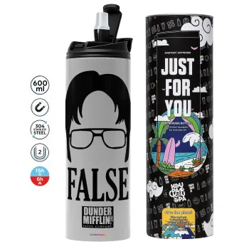 The office Dwight false, Tumbler stainless steel GREY 600ml