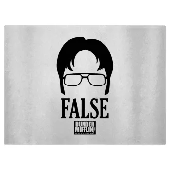 The office Dwight false, Επιφάνεια κοπής γυάλινη (38x28cm)