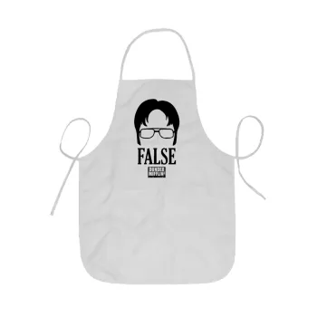 The office Dwight false, Ποδιά Σεφ ολόσωμη κοντή  Παιδική (44x62cm)