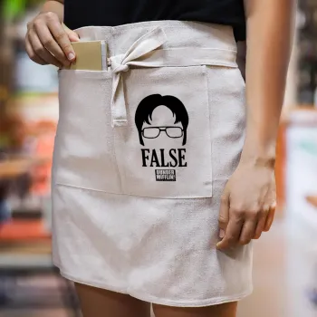 The office Dwight false, Ποδιά Μέσης με διπλή τσέπη Barista/Bartender, Beige