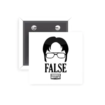 The office Dwight false, Κονκάρδα παραμάνα τετράγωνη 5x5cm