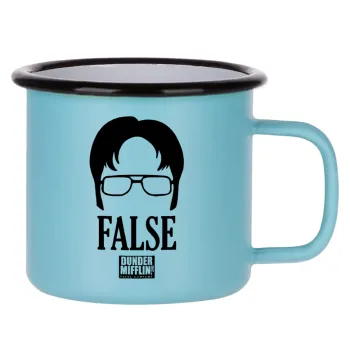 The office Dwight false, Κούπα Μεταλλική εμαγιέ ΜΑΤ σιέλ 360ml