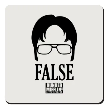 The office Dwight false, Τετράγωνο μαγνητάκι ξύλινο 9x9cm