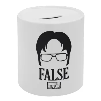 The office Dwight false, Κουμπαράς πορσελάνης με τάπα