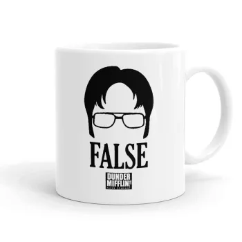 The office Dwight false, Ceramic coffee mug, 330ml