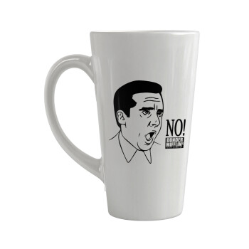 The office Michael NO!!!, Κούπα κωνική Latte Μεγάλη, κεραμική, 450ml
