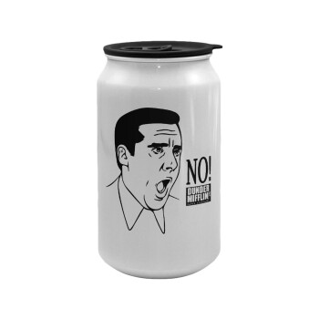 The office Michael NO!!!, Κούπα ταξιδιού μεταλλική με καπάκι (tin-can) 500ml