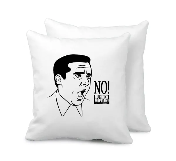 The office Michael NO!!! — Μαξιλάρι καναπέ 40x40cm περιέχεται το  γέμισμα