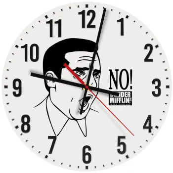 The office Michael NO!!!, Ρολόι τοίχου ξύλινο (30cm)