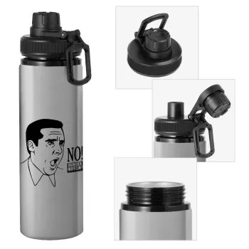 The office Michael NO!!!, Metallic water bottle with safety cap, 850ml aluminum
